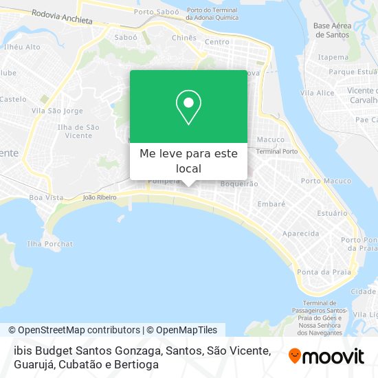 ibis Budget Santos Gonzaga mapa