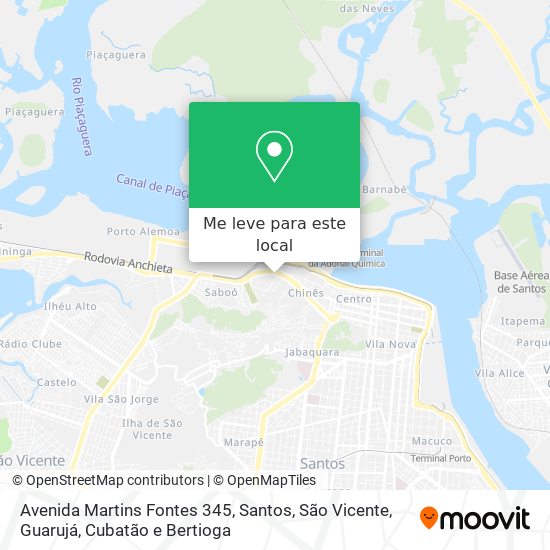 Avenida Martins Fontes 345 mapa