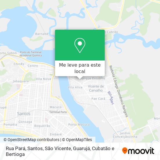 Rua Pará mapa