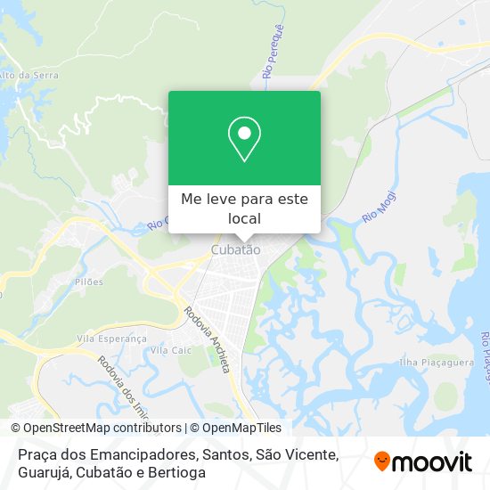 Praça dos Emancipadores mapa