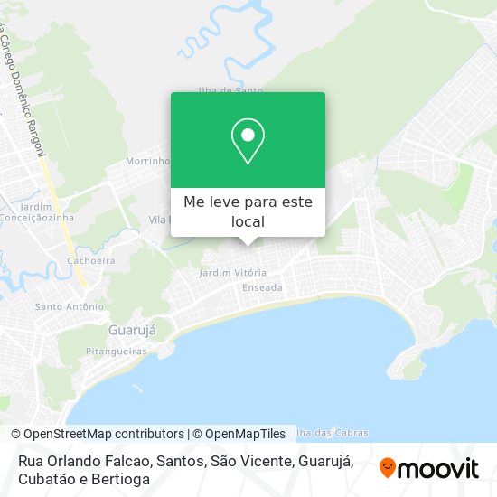 Rua Orlando Falcao mapa
