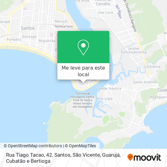 Rua Tiago Tacao, 42 mapa