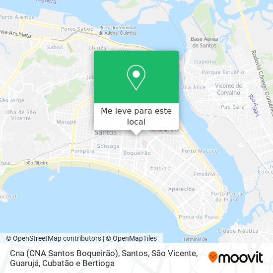 Cna (CNA Santos Boqueirão) mapa