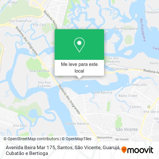 Avenida Beira Mar 175 mapa