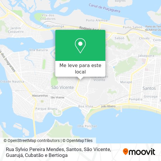 Rua Sylvio Pereira Mendes mapa