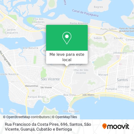 Rua Francisco da Costa Pires, 696 mapa