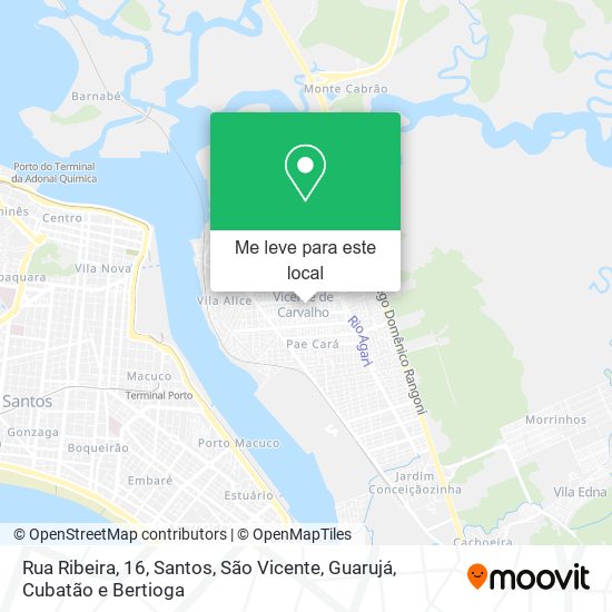 Rua Ribeira, 16 mapa