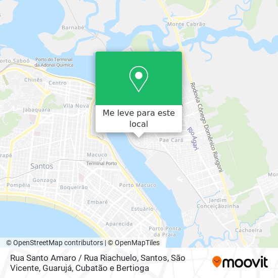 Rua Santo Amaro / Rua Riachuelo mapa