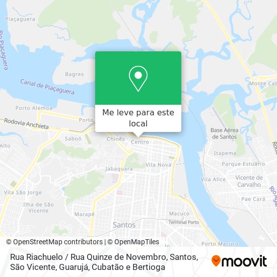 Rua Riachuelo / Rua Quinze de Novembro mapa