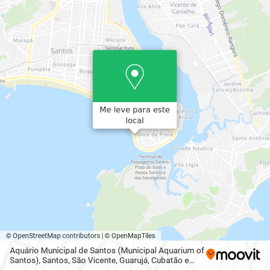 Aquário Municipal de Santos (Municipal Aquarium of Santos) mapa