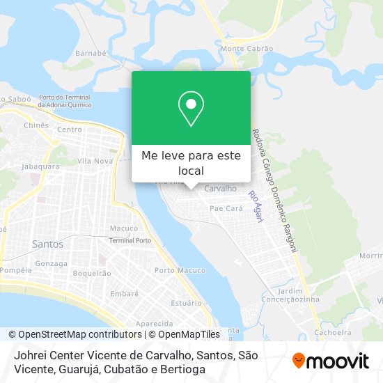 Johrei Center Vicente de Carvalho mapa