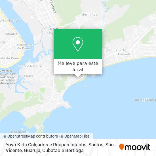 Yoyo Kids Calçados e Roupas Infantis mapa