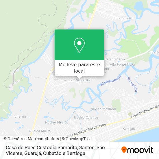 Casa de Paes Custodia Samarita mapa