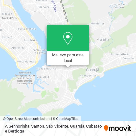 A Senhorinha mapa