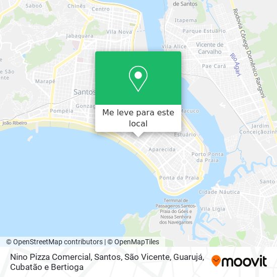 Nino Pizza Comercial mapa
