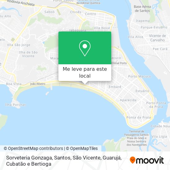 Sorveteria Gonzaga mapa
