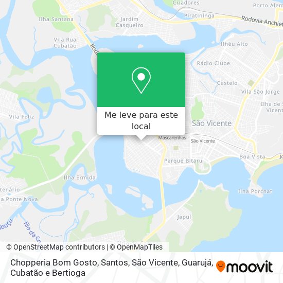 Chopperia Bom Gosto mapa