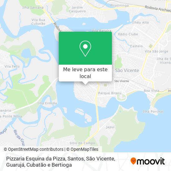 Pizzaria Esquina da Pizza mapa