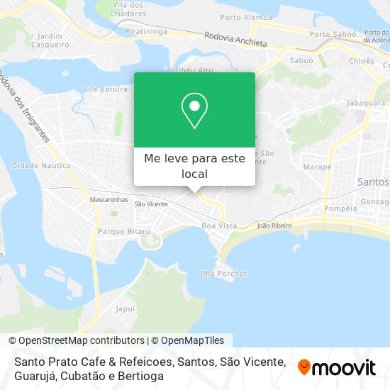 Santo Prato Cafe & Refeicoes mapa