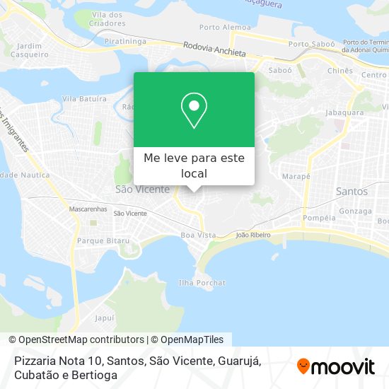 Pizzaria Nota 10 mapa