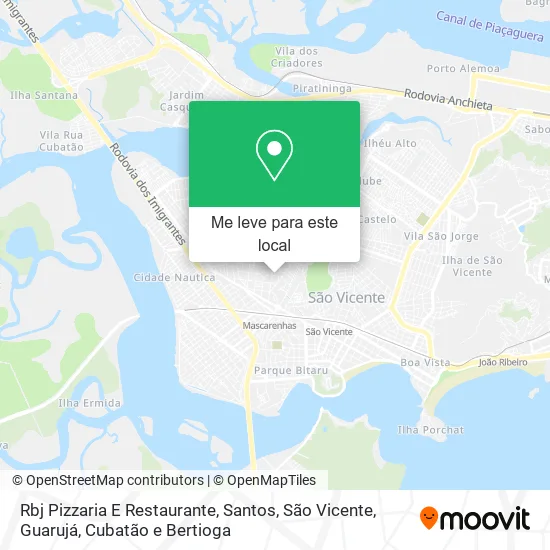 Rbj Pizzaria E Restaurante mapa