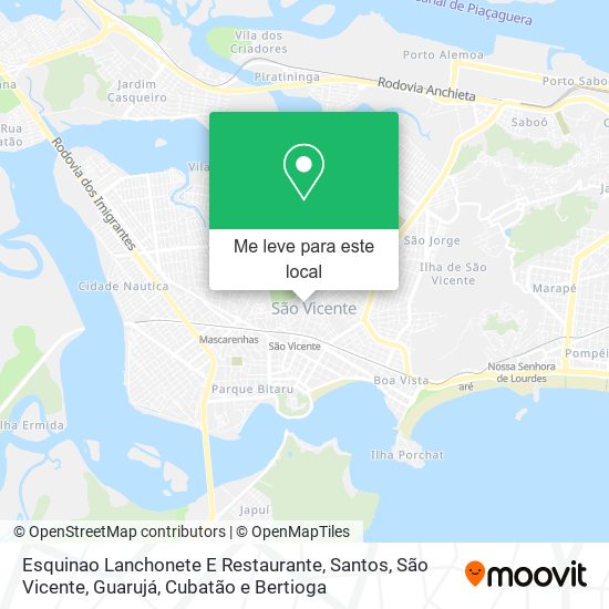 Esquinao Lanchonete E Restaurante mapa