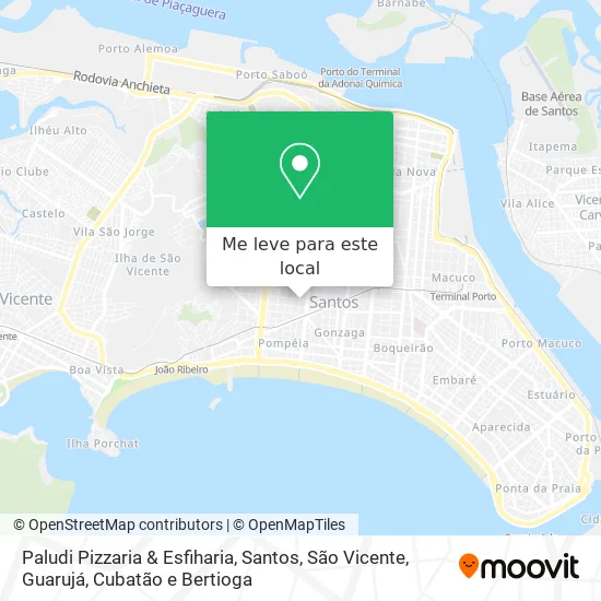 Paludi Pizzaria & Esfiharia mapa