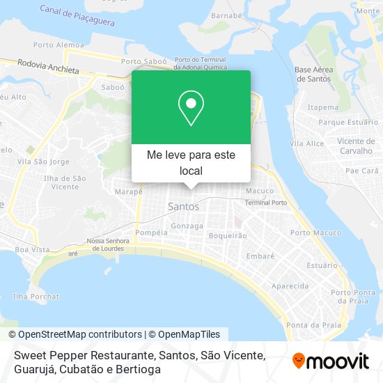 Sweet Pepper Restaurante mapa