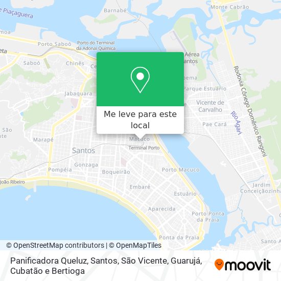 Panificadora Queluz mapa