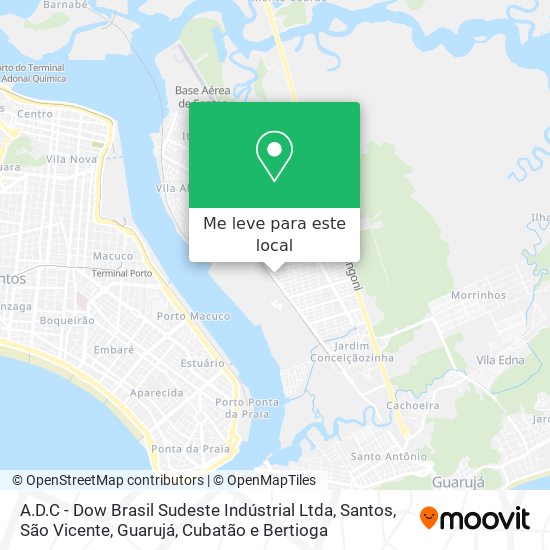 A.D.C - Dow Brasil Sudeste Indústrial Ltda mapa