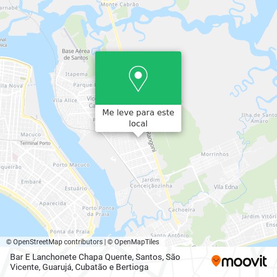 Bar E Lanchonete Chapa Quente mapa