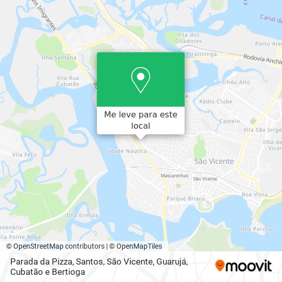 Parada da Pizza mapa