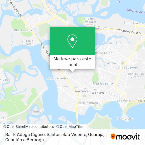 Bar E Adega Cigano mapa