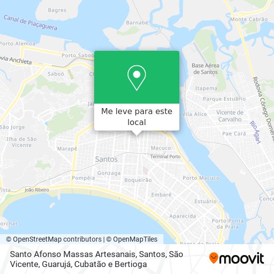 Santo Afonso Massas Artesanais mapa