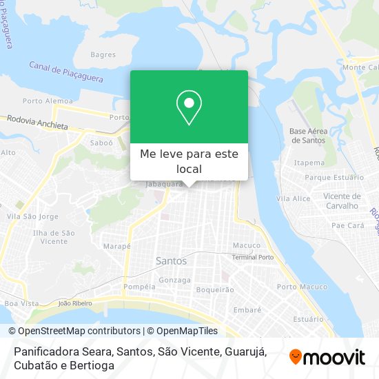 Panificadora Seara mapa