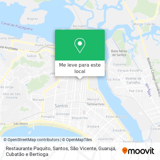 Restaurante Paquito mapa
