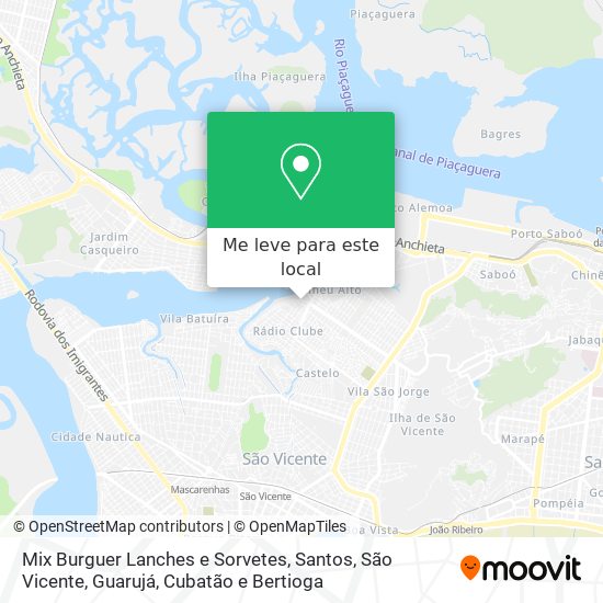 Mix Burguer Lanches e Sorvetes mapa