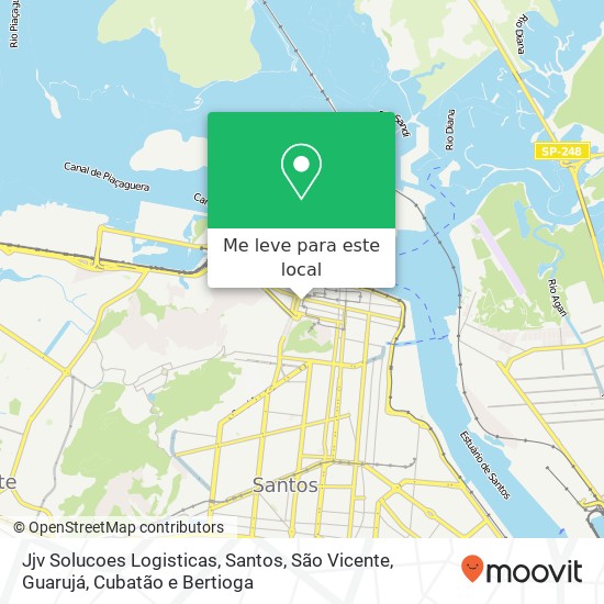 Jjv Solucoes Logisticas, Rua Vasconcelos Tavares, 18 Centro Santos-SP 11010-110 mapa
