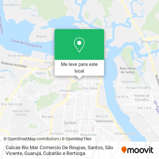 Calcas Rio Mar Comercio De Roupas mapa