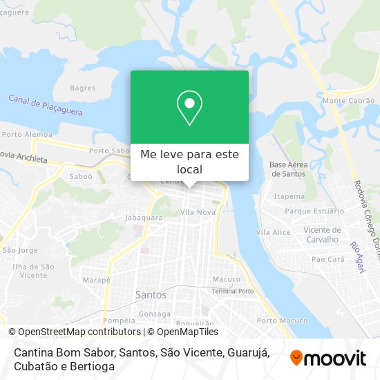 Cantina Bom Sabor mapa