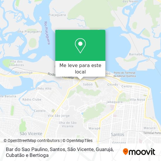 Bar do Sao Paulino mapa