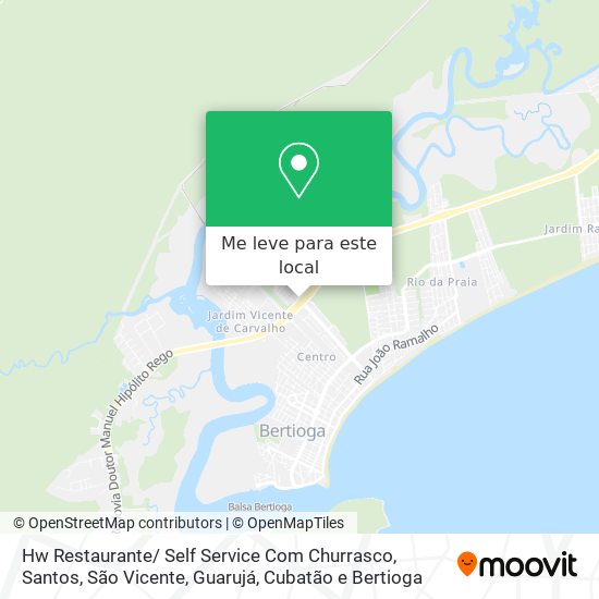 Hw Restaurante/ Self Service Com Churrasco mapa