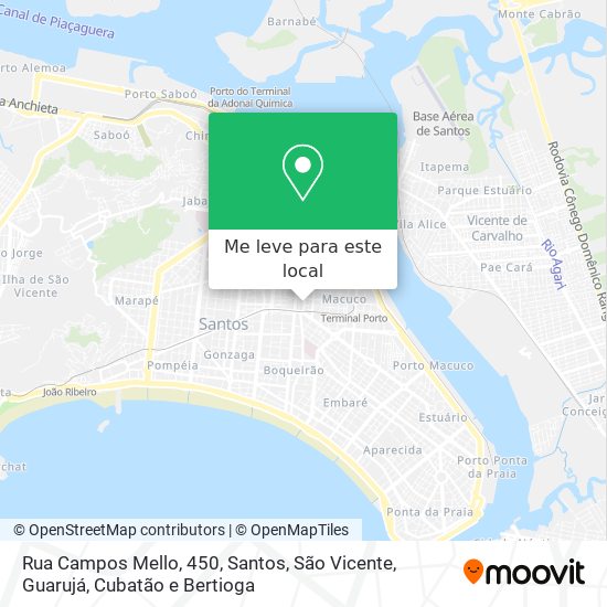 Rua Campos Mello, 450 mapa
