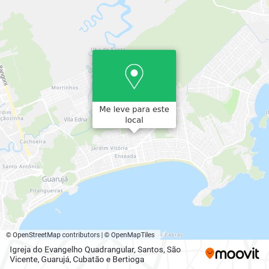 Igreja do Evangelho Quadrangular mapa