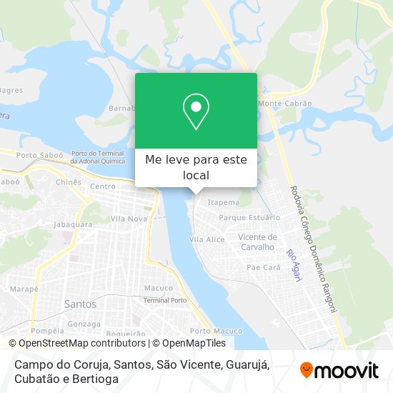 Campo do Coruja mapa