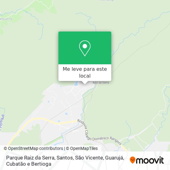 Parque Raiz da Serra mapa