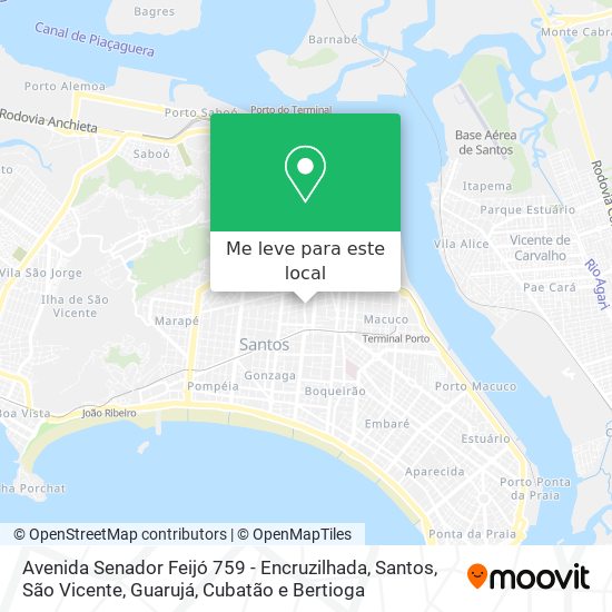 Avenida Senador Feijó 759 - Encruzilhada mapa