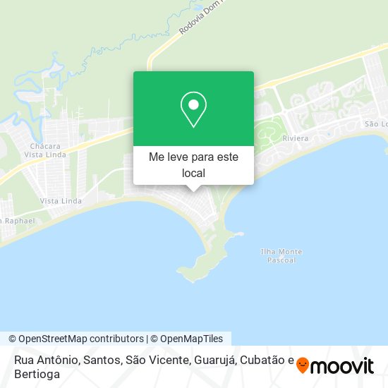 Rua Antônio mapa