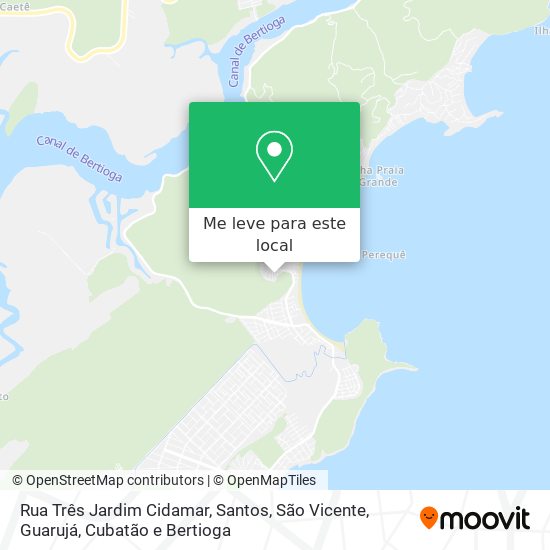 Rua Três Jardim Cidamar mapa