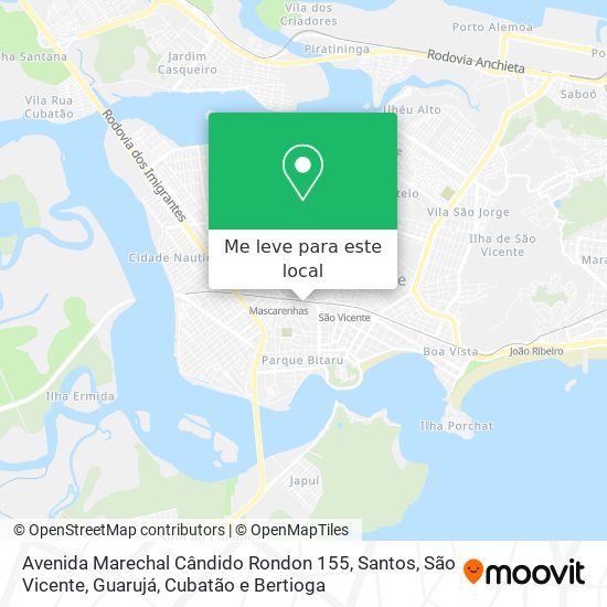 Avenida Marechal Cândido Rondon 155 mapa